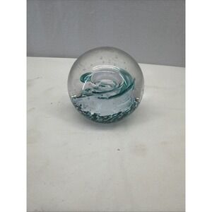 SELKIRK Glass Scotland STAR‎ WATCH Paperweight, Signed & Dated 2003